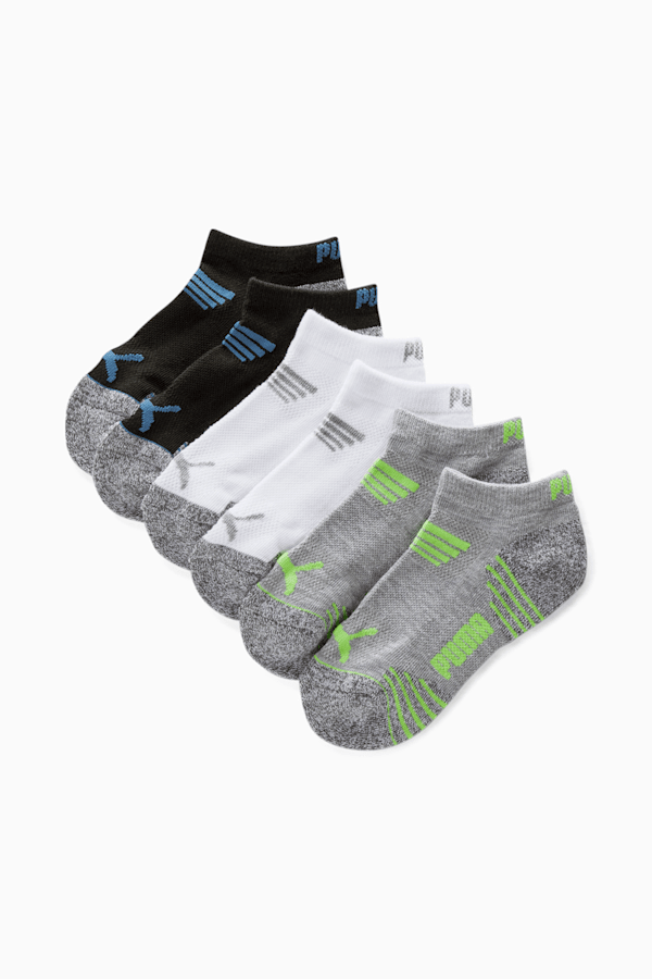 PUMA boys 6 Pack Low Cut Socks